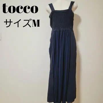 토코 네이비 롱 원피스 F 민소매 허리밴딩 성숙/러블리 여름
