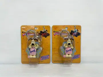 [레어] 월레스와 그루밋 액션 키체인 2개 세트 미개봉