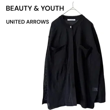 [ 뷰티앤유스 ] F 긴팔 얇은 소재 가디건 블랙 유나이티드 애로우즈