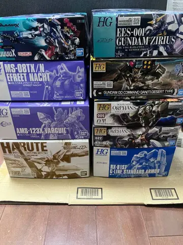 HG 건담 프라모델 9개 세트