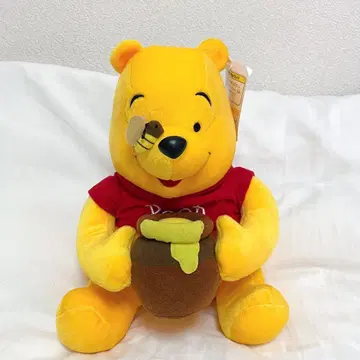 푸우 슈퍼 점보 꿀을 아주 좋아하는 봉제 인형 앉은 모습 디즈니