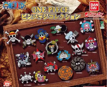 [원피스 핀 배지 컬렉션] 조로/우솝/보니/가챠가챠 3개