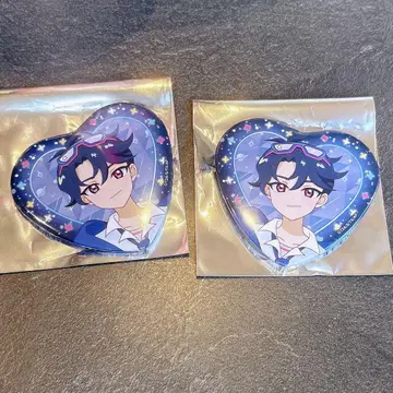 비밀의 아이프리 빅카메라 트레이딩 하트형 캔뱃지 스바루 2개 세트
