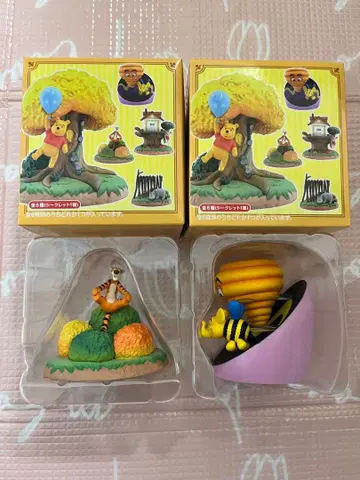 디즈니 미니어처 피규어 컬렉션 푸우 허니헌트 2개 새상품