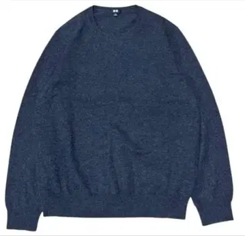 유니클로 100% 캐시미어 크루넥 스웨터 다크 그레이