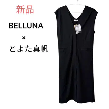 [벨루나] 새상품 LL 빅 사이즈 토요타 마호 콜라보 롱베스트 원피스
