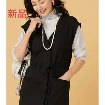 [벨루나] 새상품 LL 빅 사이즈 토요타 마호 콜라보 롱베스트 원피스