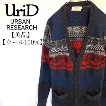[ 새상품급 ] UriD 울 100% 페어아일 패턴 긴팔 노르딕 스웨터