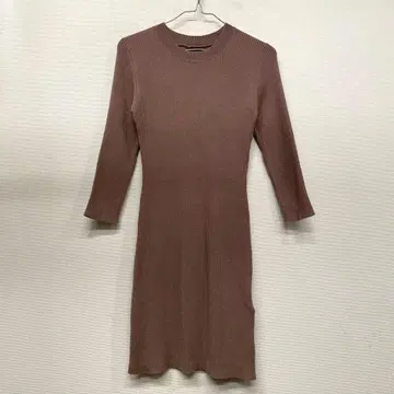 RESEXXY 리브 니트 7부 소매 원피스