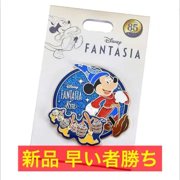 선착순 판타지아 85주년 미키마우스 빗자루 핀 배지