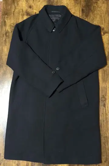 UNIQLO 스텐카라 코트 울 혼방 블랙 남성용 XL