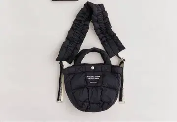 beautiful people 퀼팅 숄더백 블랙