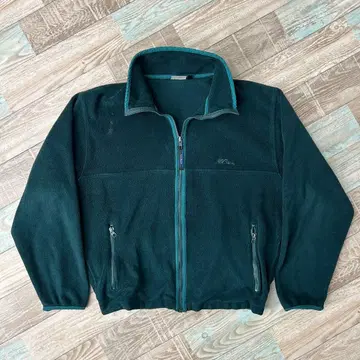 LLBean 엘엘빈 플리스 풀 집업 필기체 그린 M 상당