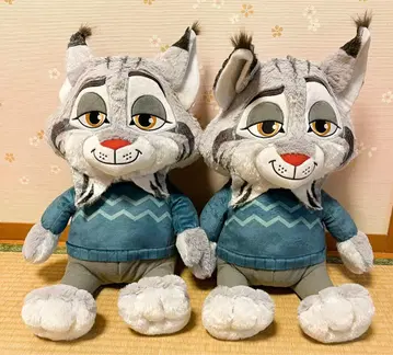 주토피아 2 FukuFuku V-BIG 봉제 인형 파우버트 2개