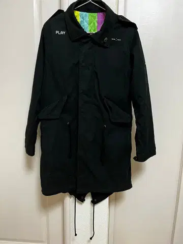 SWAGGER&CO. PLAY 로고 블랙 롱 코트