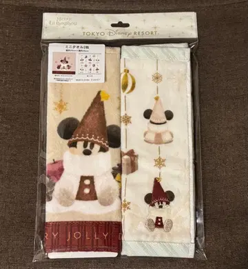 새상품 디즈니 릴린린 미니 타월 세트 크리스마스 굿즈 손수건