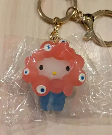 오사카 간사이 엑스포 입체 마스코트 클리어 컬러 키링 [ 헬로키티 ]