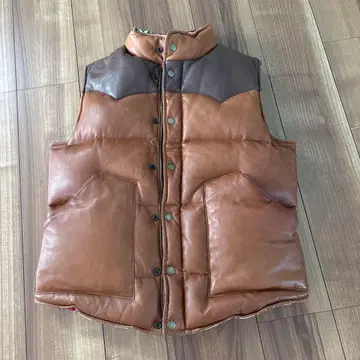 Y'2LEATHER 가죽 다운 베스트