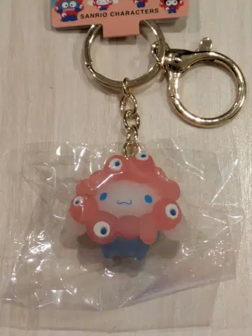 오사카 간사이 엑스포 입체 마스코트 클리어 컬러 키링 [ 시나몬 롤 ]