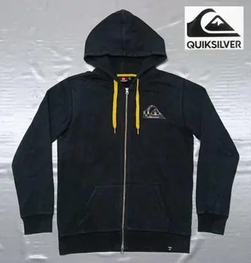 [ Quiksilver ] 퀵실버 자수 로고 더블 지퍼 후드티 ( L )