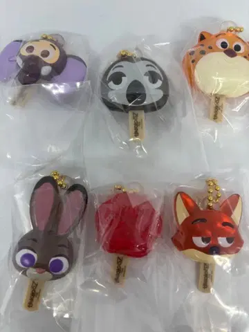 주토피아 아이스캔디 참 전 6종 컴플리트