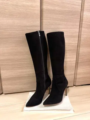DIANA 다이애나 블랙 스웨이드 롱 부츠
