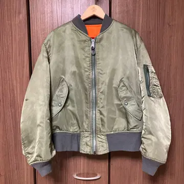 90' ALPHA 올리브 MA-1 플라이트 자켓 M 사이즈