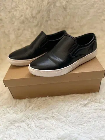 남성용 슬립온 가죽 캐주얼