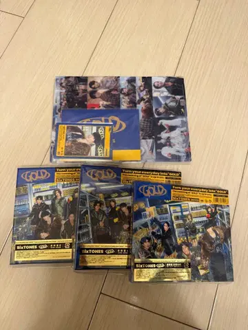 [미개봉 새상품] SixTONES GOLD 초회판 3형태 세트