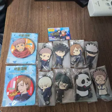 주술회전 캡슐 러버 마스코트 전 8종 풀 컴프 세트 캡슐 토이