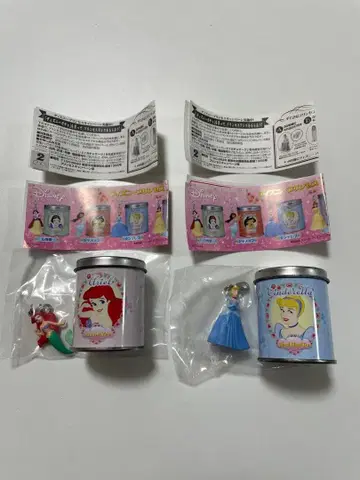디즈니 프린세스 양철 캔 아리엘 신데렐라