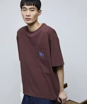 새상품 Firsthand 퍼스트핸드 포켓 반팔 티셔츠 브라운