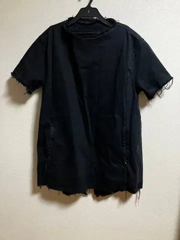 Julius 율리우스 데님 풀오버 티셔츠 bk1