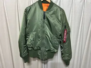 ALPHA MA-1 카키 짧은 기장 XS