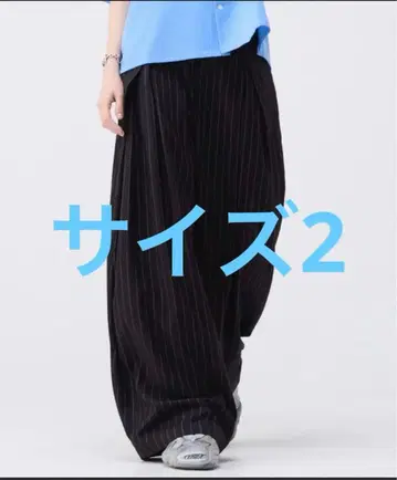 soerte 3턱 와이드 벌룬 트라우저