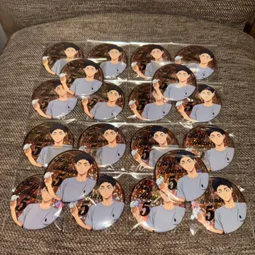 하이큐 애니메이션 카드 홀로그램 캔뱃지 종이비행기 아카아시 케이지 20개