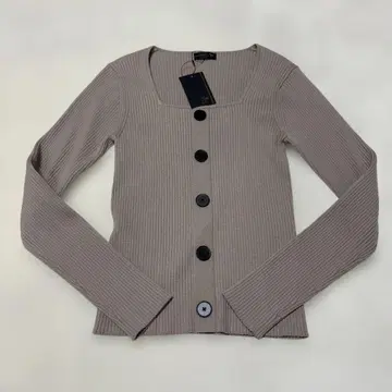 택 포함 새상품 리브 티셔츠 베이지 9호