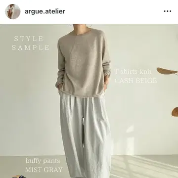 ARGUE 이번 시즌 티셔츠 니트