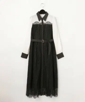 그레이스 콘티넨탈 레이스 절개 원피스