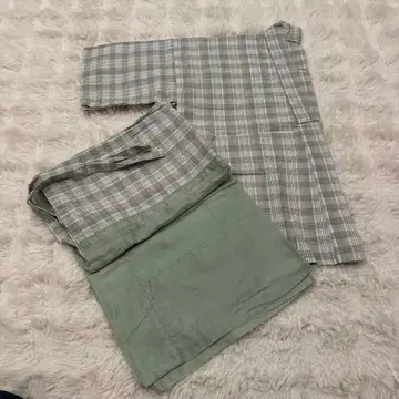 통소매 주리반 동 스커트 세트 오샤레 기모노