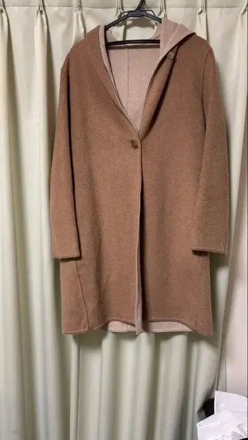 유니클로 더블 페이스 후디 코트