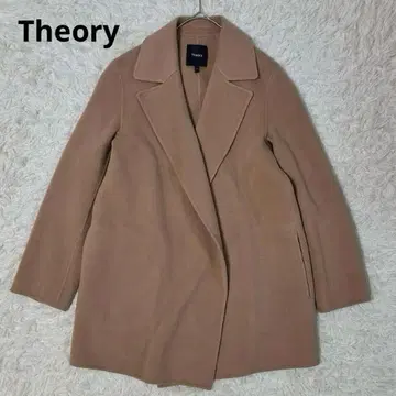 새상품급 띠어리 2024년 캐시미어 혼방 코트 미들 기장 리버 코트