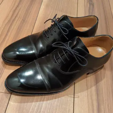 cent felina 블랙 가죽 드레스 슈즈