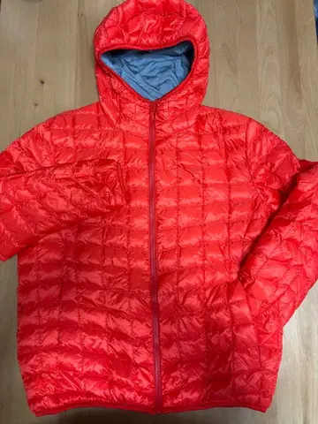 UNIQLO 후드 부착 다운 자켓 XL 오렌지
