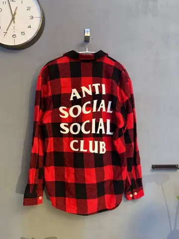 ANTI SOCIAL SOCIAL CLUB 체크 플란넬 셔츠 M