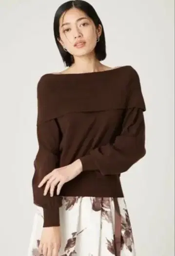 프레이 아이디 와이드 칼라 오프숄더 풀오버