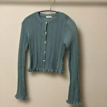 프레이 아이디 라메 시어 가디건 민트