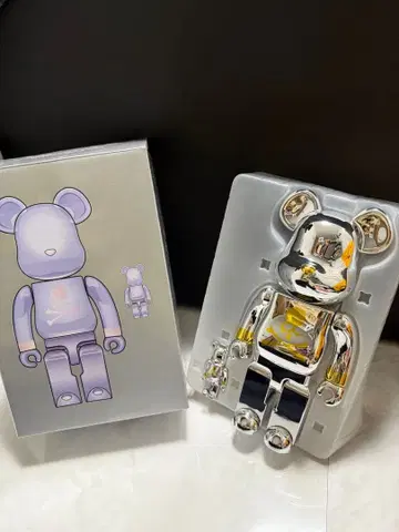 베어브릭 100% & 400% 실버