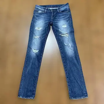 재유행 로우라이즈 MOUSSY VINTAGE 데미지 스트레이트 데님