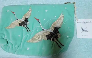 미사용 새상품 엘리자베스 스칼렛 학 파우치 대